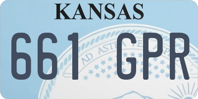 KS license plate 661GPR