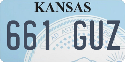 KS license plate 661GUZ