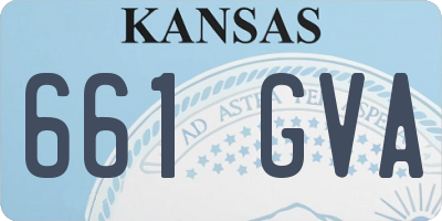 KS license plate 661GVA