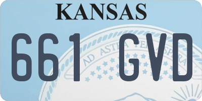 KS license plate 661GVD
