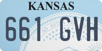 KS license plate 661GVH