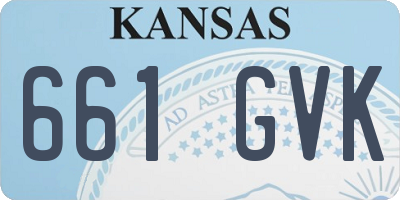 KS license plate 661GVK
