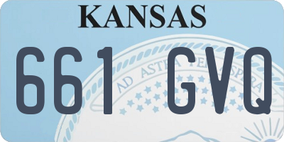 KS license plate 661GVQ