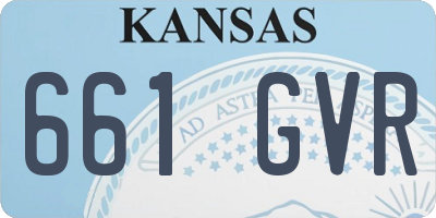 KS license plate 661GVR