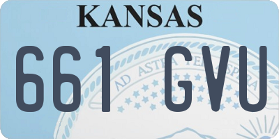 KS license plate 661GVU