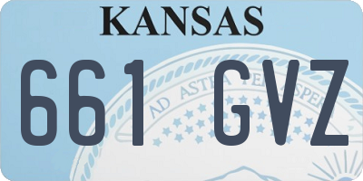 KS license plate 661GVZ