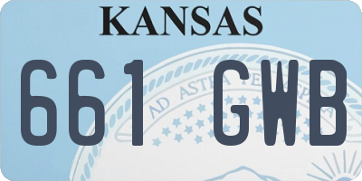 KS license plate 661GWB