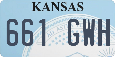 KS license plate 661GWH