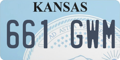 KS license plate 661GWM