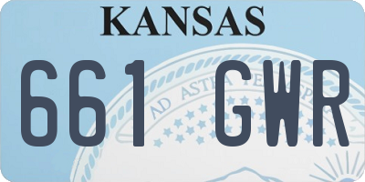 KS license plate 661GWR