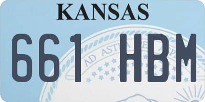 KS license plate 661HBM