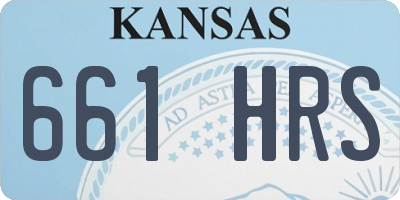 KS license plate 661HRS