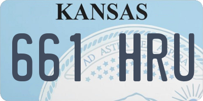 KS license plate 661HRU