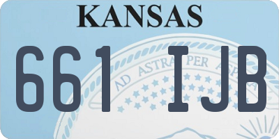 KS license plate 661IJB