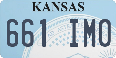 KS license plate 661IMO