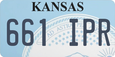 KS license plate 661IPR