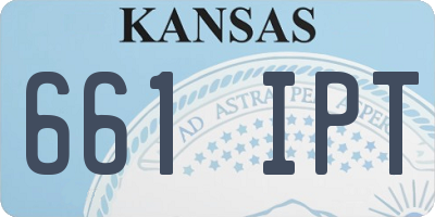 KS license plate 661IPT