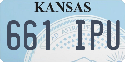 KS license plate 661IPU