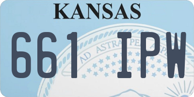 KS license plate 661IPW