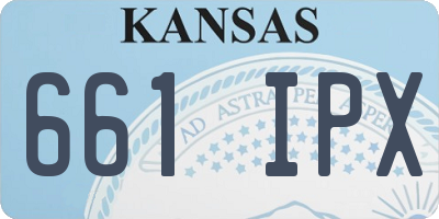 KS license plate 661IPX
