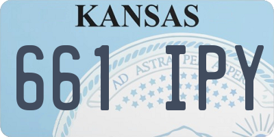 KS license plate 661IPY