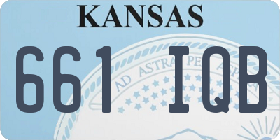 KS license plate 661IQB