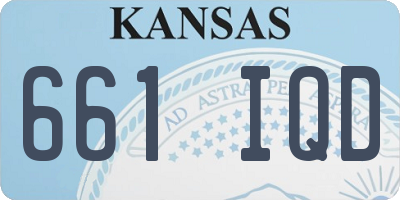 KS license plate 661IQD