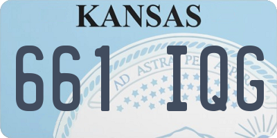 KS license plate 661IQG