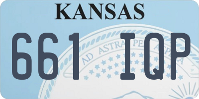 KS license plate 661IQP