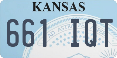 KS license plate 661IQT