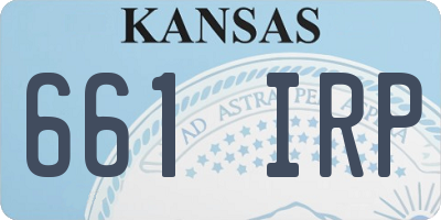 KS license plate 661IRP