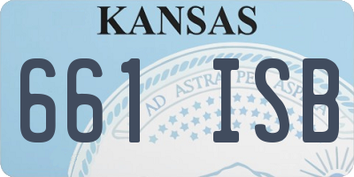 KS license plate 661ISB