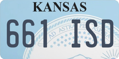KS license plate 661ISD