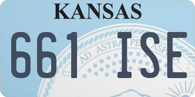 KS license plate 661ISE