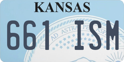 KS license plate 661ISM
