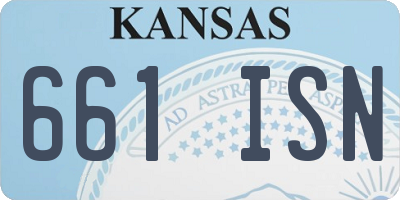 KS license plate 661ISN