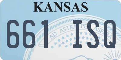 KS license plate 661ISQ