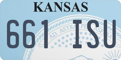 KS license plate 661ISU