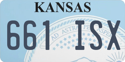 KS license plate 661ISX