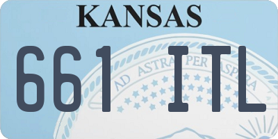 KS license plate 661ITL