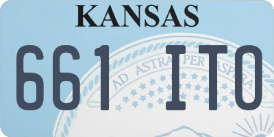 KS license plate 661ITO