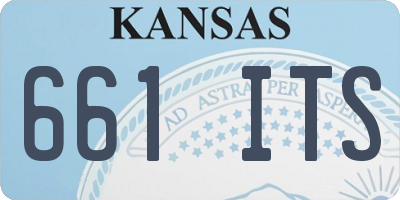 KS license plate 661ITS