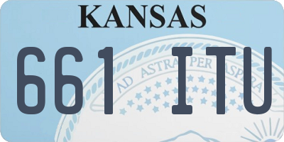 KS license plate 661ITU