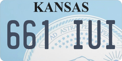 KS license plate 661IUI