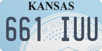 KS license plate 661IUU