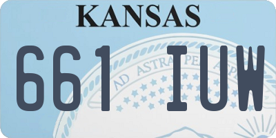 KS license plate 661IUW