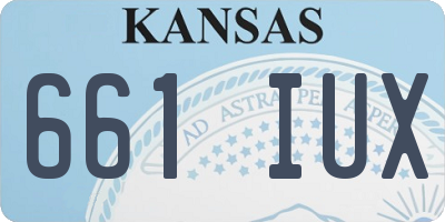 KS license plate 661IUX