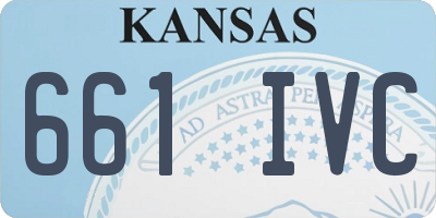 KS license plate 661IVC
