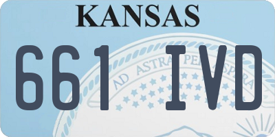 KS license plate 661IVD