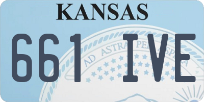 KS license plate 661IVE